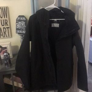 Black men’s Burton jacket. Never worn